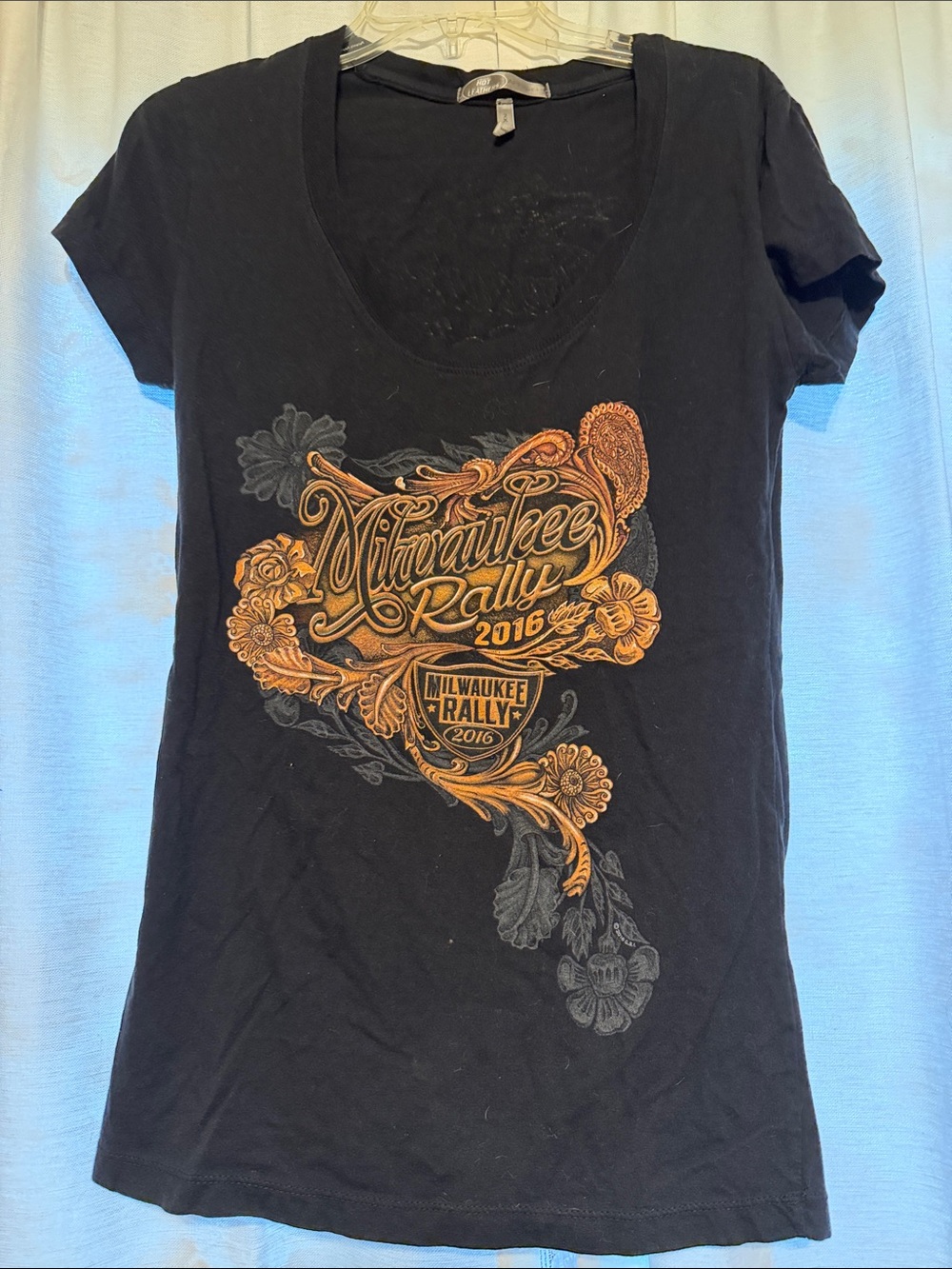 Milwaukee Rally 2016 Women's Black Short-Sleeve Graphic Tee